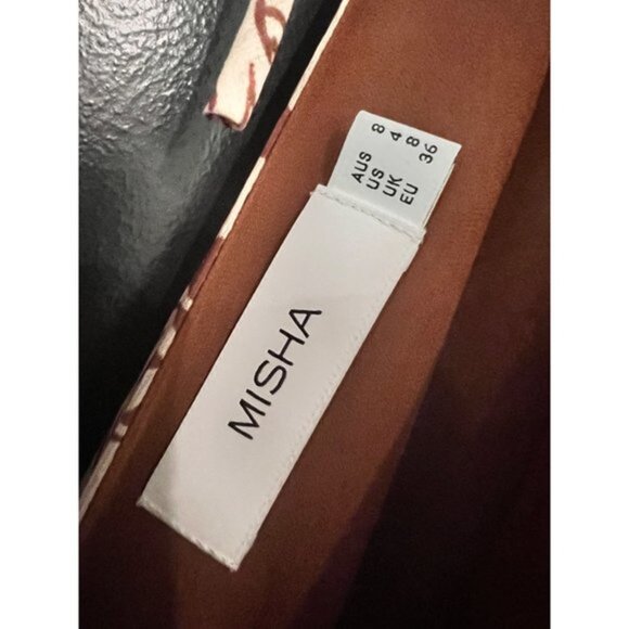 MISHA ORNELLA TROPICAL PRINT MINI DRESS SIZE 4 - Picture 7 of 8